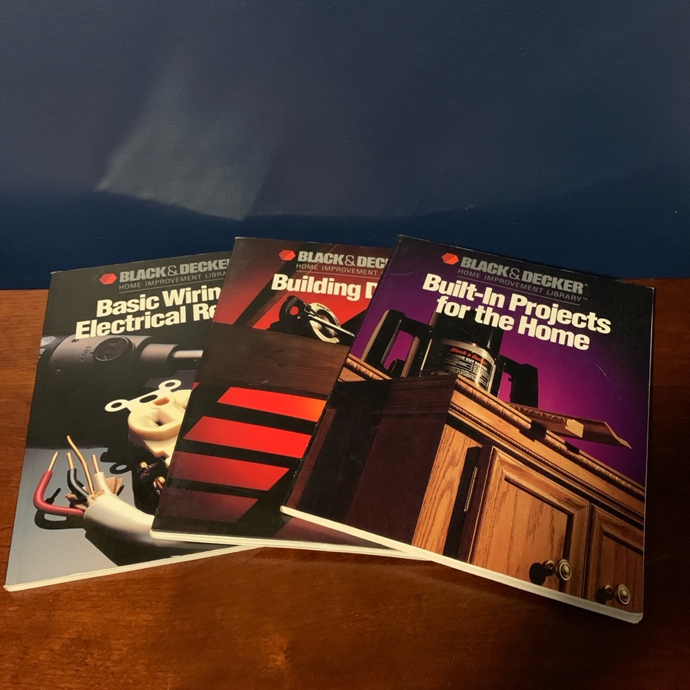 Black & Decker Home Improvement Book Lot of 3